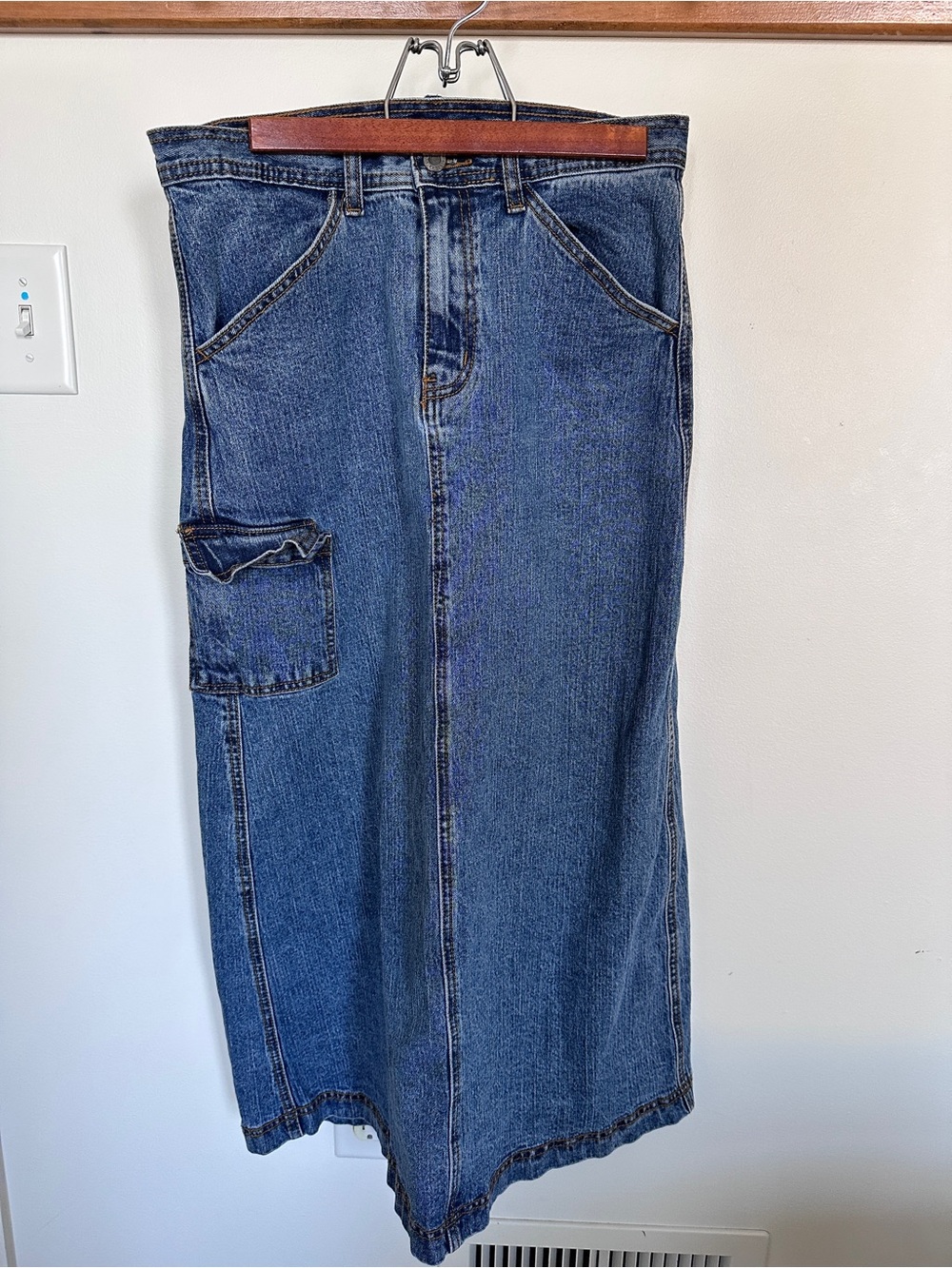 J. Galt Denim Maxi Skirt